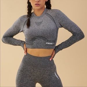 Gymshark Ombré Seamless Longsleeve Crop Top